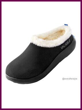 Orthopedic Arch Support Fuzzy Wool Slippers Plantar Fasciitis House Shoes